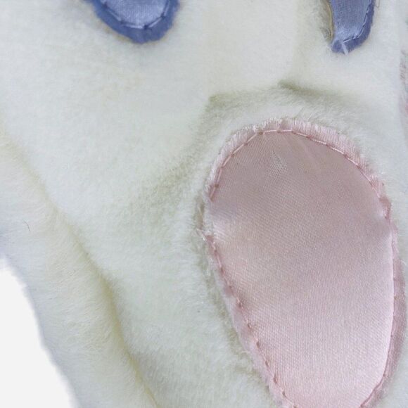 Vintage 90s Dan Dee White 14" Easter Bunny Rabbit Plush Jellybean Ears Bowtie - Picture 11 of 16